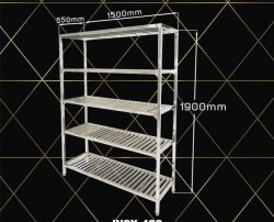 kệ inox 5 tầng 550, 430