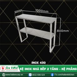 kệ inox nhà bếp dài 1000, 430