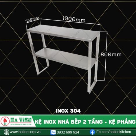 kệ inox nhà bếp dài 1000