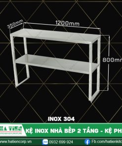 kệ inox nhà bếp dài 1200