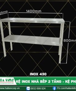 kệ inox nhà bếp dài 1400, 430