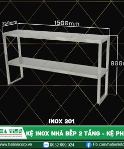 kệ inox nhà bếp dài 1500, 201