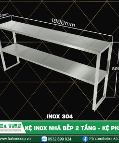 kệ inox nhà bếp dài 1800