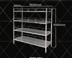 Kệ up chén inox 4 tầng 304