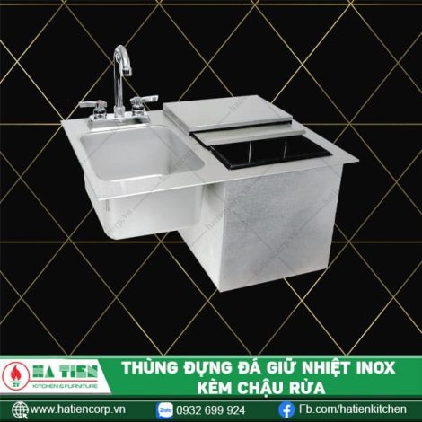 thùng đựng đá giữ nhiệt inox
