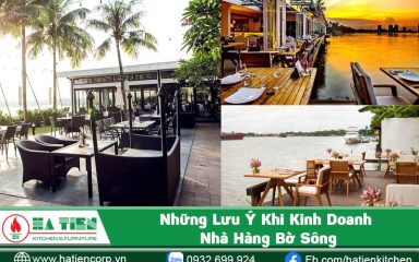 nhà hàng bờ sông