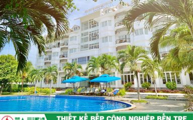 Thiết kế bếp công nghiệp tại Bến Tre - Nhà hàng Hoàng Lam, Ben Tre Riverside Resort