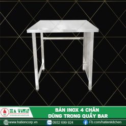 bàn inox 4 chân