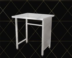 bàn inox 4 chân quầy bar