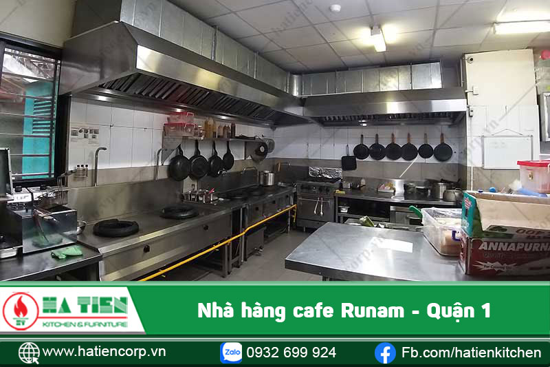 Dự án bếp nhà hàng cafe Runam