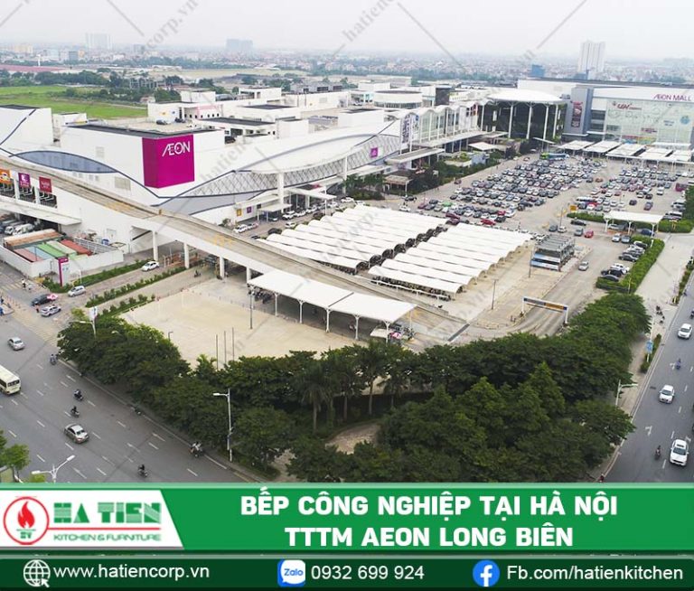 Thiết kế bếp công nghiệp tại Hà Nội - Trung tâm thương mại AEON MALL Long Biên