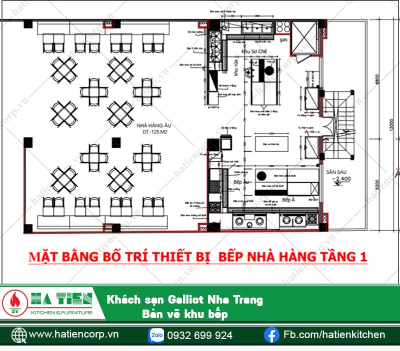 Nhà hàng món Âu, tầng lửng