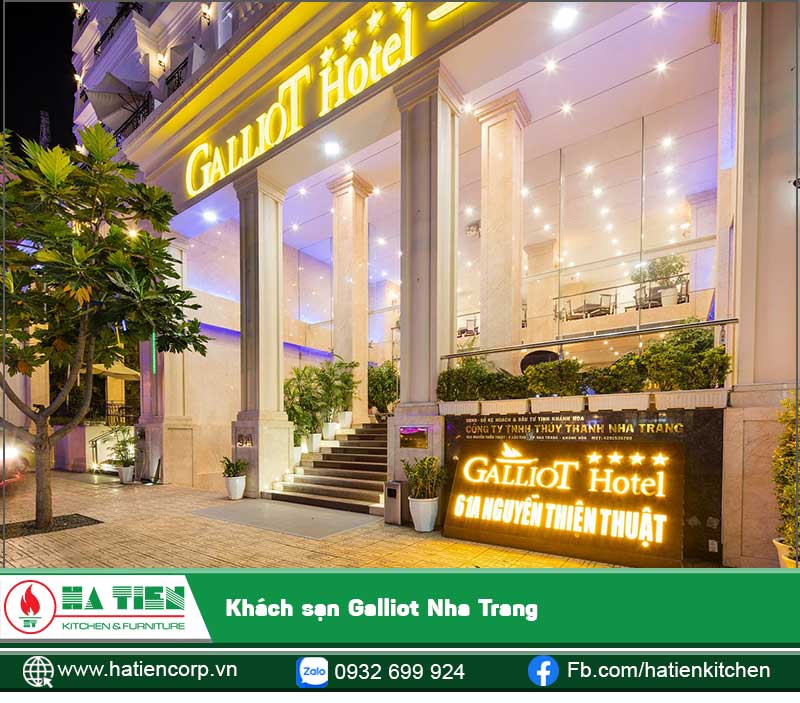 Khách sạn Galliot tọa lạc tại khu phố Tây đường Nguyễn Thiện Thuật, Thành Phố Nha Trang. Cách bãi biển khoản 2-3 phút tản bộ. Khách sạn được xây dựng với 16 tầng, cho bạn một tầm nhìn của toàn Thành Phố và Vịnh Nha Trang xinh đẹp.