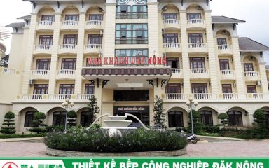 Thiết kế bếp công nghiệp tại Đăk Nông - Bếp Nhà khách Tỉnh uỷ Đăk Nông