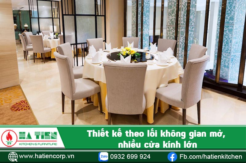 thiết kế theo lối không gian mở