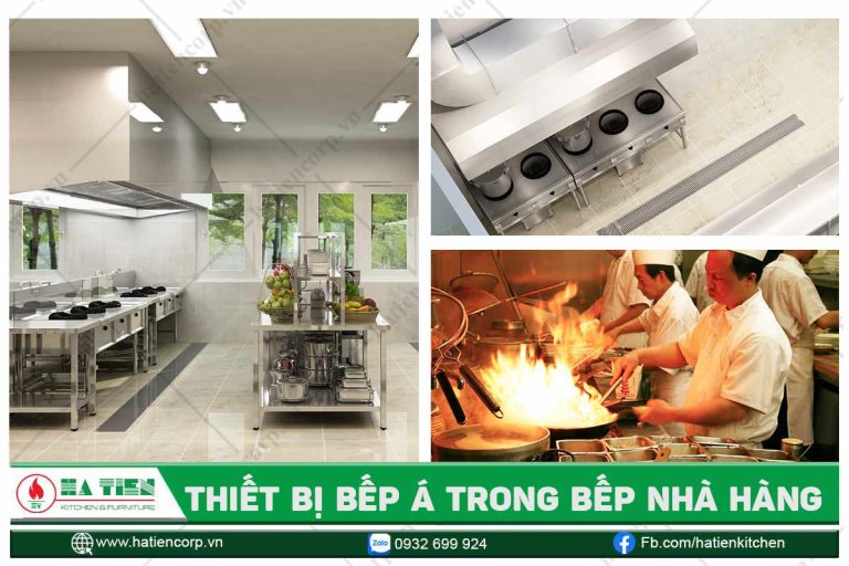 Thiết bị bếp á trong nhà hàng