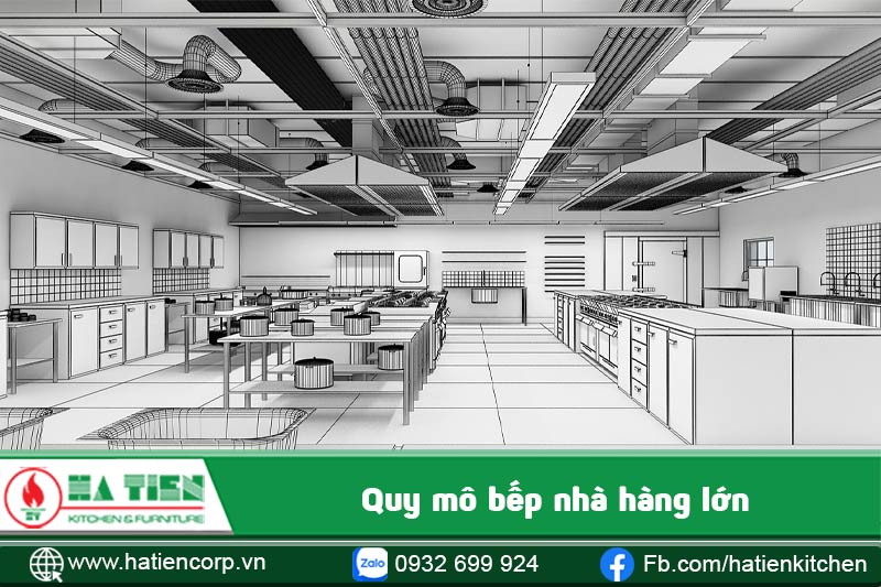 tư vấn thiết kế bếp nhà hàng lớn