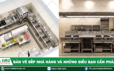 Bản vẽ bếp nhà hàng và những điều bạn cần phải biết