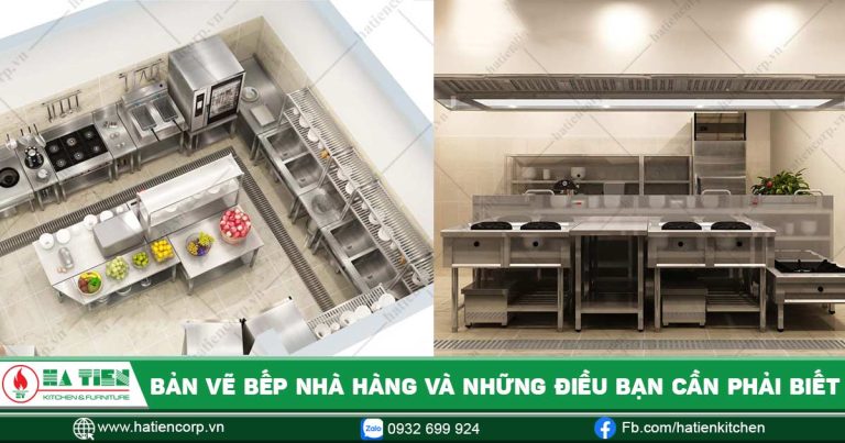 Bản vẽ bếp nhà hàng và những điều bạn cần phải biết