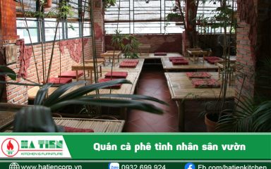 Quán cà phê tình nhân ngập tràn cây xanh