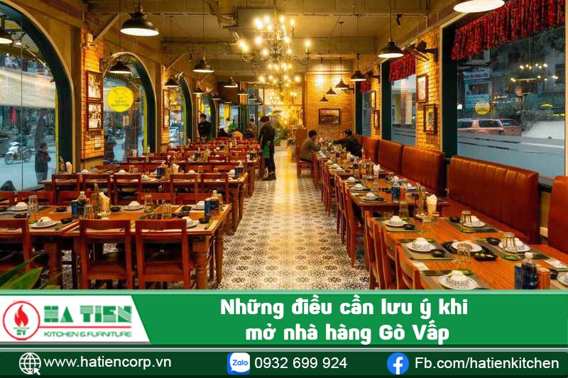 Những điều cần lưu ý khi mở nhà hàng Gò Vấp
