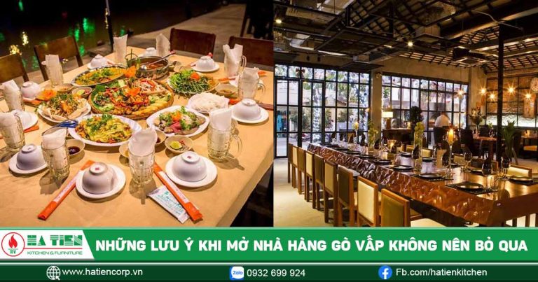 Những điều cần lưu ý khi mở nhà hàng Gò Vấp