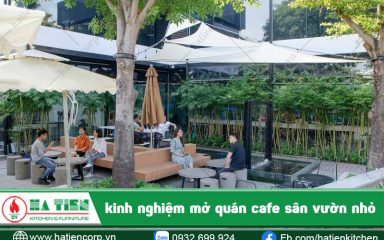 Quán cafe sân vườn với không gian thông thoáng