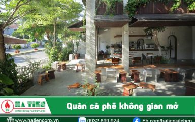 quán cà phê không gian mở