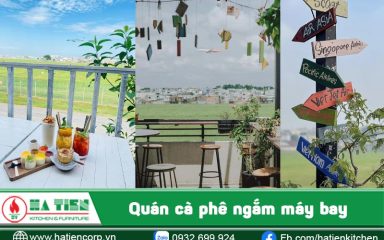 quán cà phê ngắm mấy bay