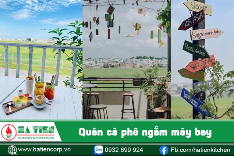 quán cà phê ngắm mấy bay