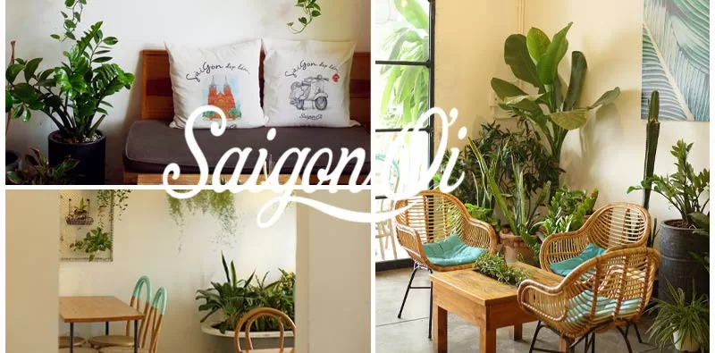 quán cà phê sang trọng ở Sài Gòn