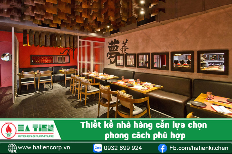 Thiết kế nhà hàng ngon đậm chất Nhật Bản