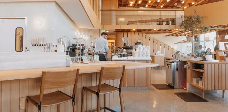 thiết kế quán cafe sang trong 1