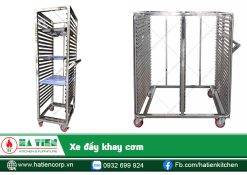 Xe đẩy khay cơm - Xe đẩy inox cao cấp