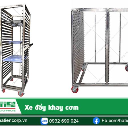 Xe đẩy khay cơm - Xe đẩy inox cao cấp — Hà Tiên Corp