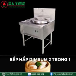 quầy bếp hấp dimsum 2 trong 1