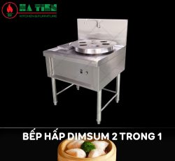 quầy bếp hấp dimsum 2 trong 1