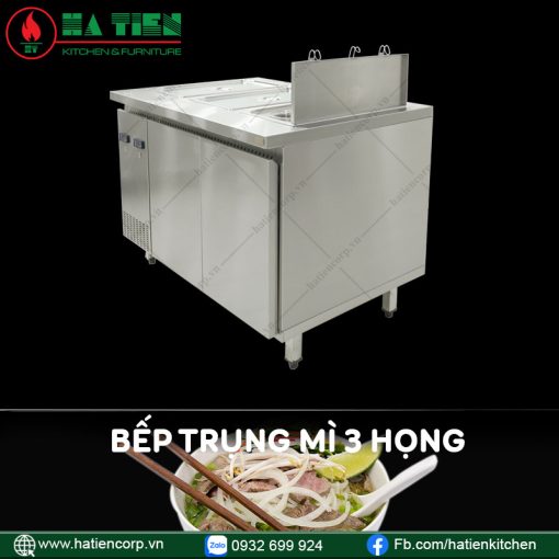 bếp trụng mì 3 họng 1