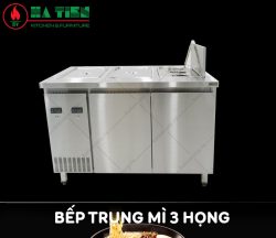 bếp trụng mì 3 họng