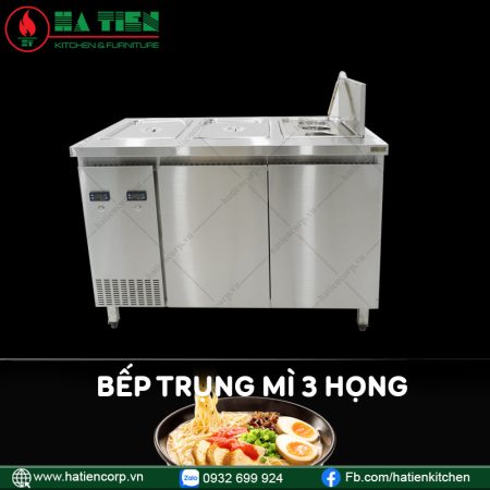 bếp trụng mì 3 họng