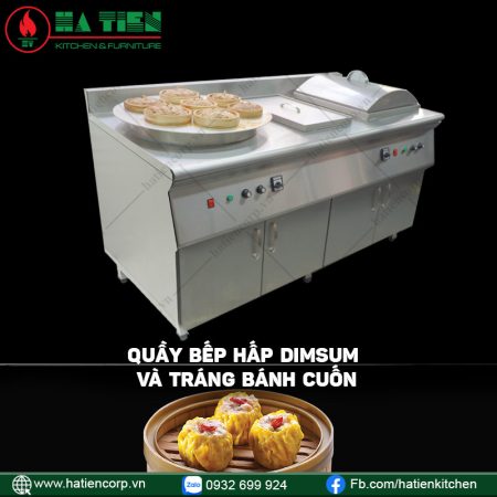 quầy bếp hấp dimsum 2