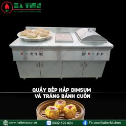 quầy bếp hấp dimsum 3
