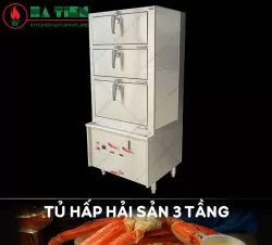 tủ hấp hải sản 3 tầng
