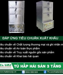 Tủ hấp hải sản 3 tầng Hà Tiên