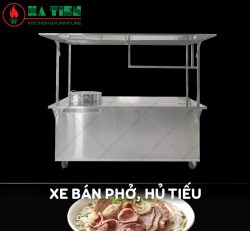 Xe Bán Phở – Xe Bán Hủ Tiếu Mực Bằng Inox Tiện Lợi – Đẹp Bền