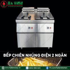 Bếp chiên nhúng điện 2 ngăn Hà Tiên