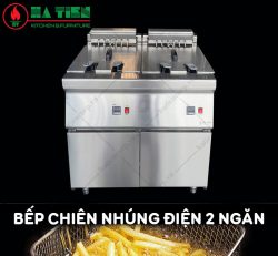 Bếp chiên nhúng điện 2 ngăn Hà Tiên