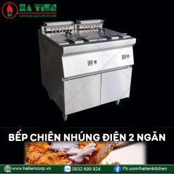 Bếp chiên nhúng điện 2 ngăn Hà Tiên