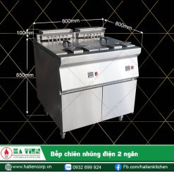 Bếp chiên nhúng điện 2 ngăn Hà Tiên