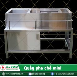 Quầy pha chế mini - Quầy bar nhà hàng hiện đại